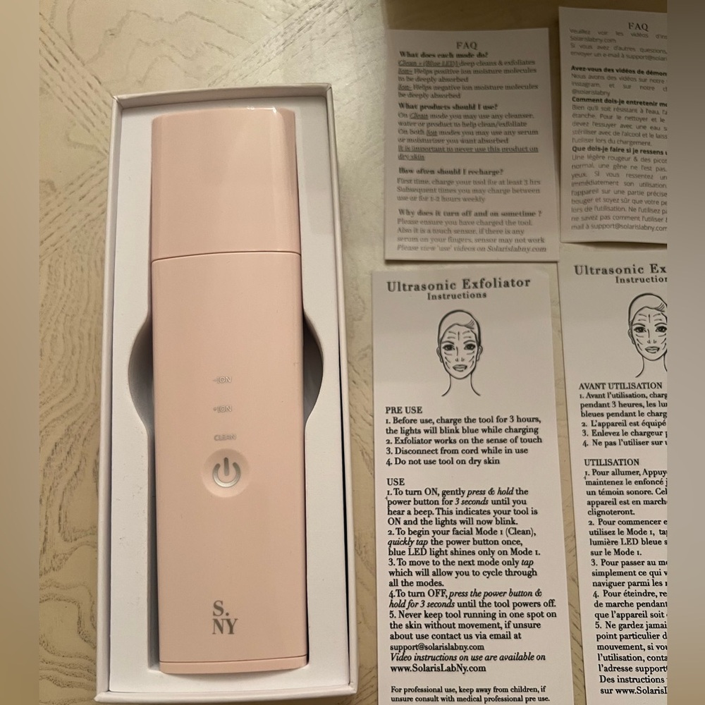 ULTRASONIC EXFOLIATOR SKIN SCRUBBER